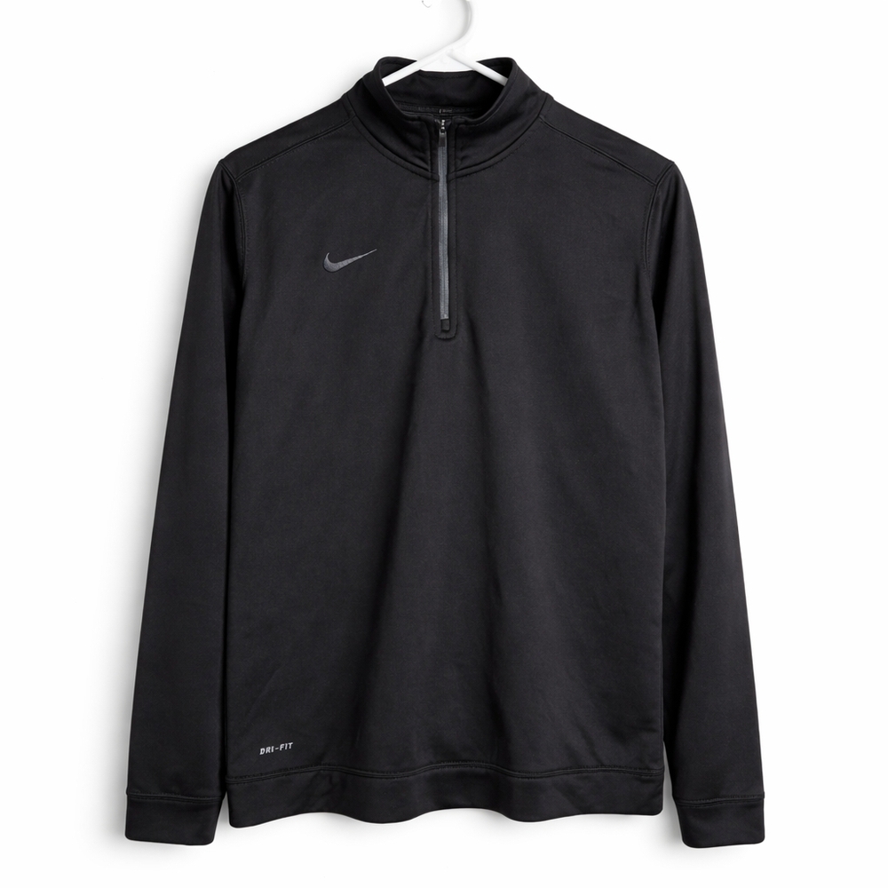 Nike Dri-FIT 1/4 Zip Performance Pullover Mens Medium Black